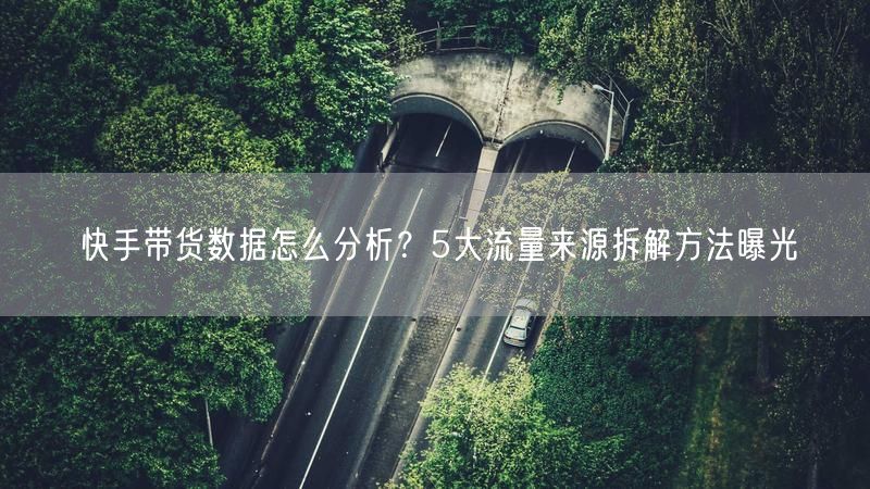 快手带货数据怎么分析？5大流量来源拆解方法曝光