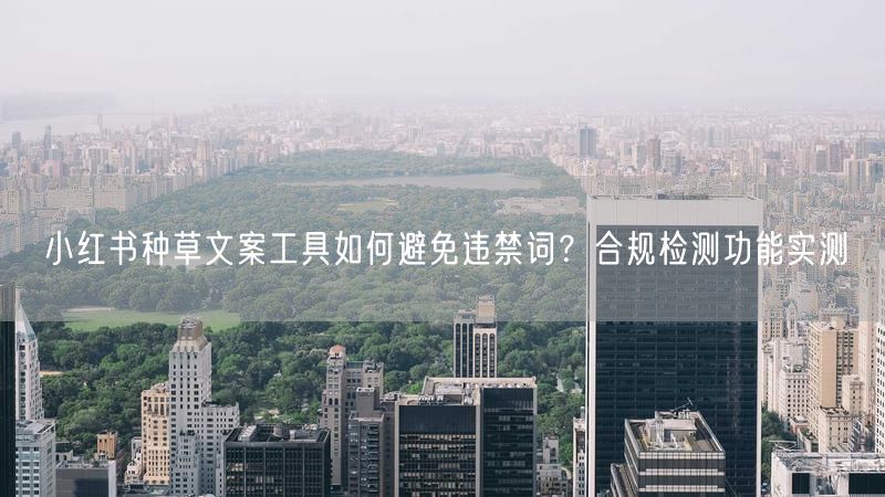 小红书种草文案工具如何避免违禁词？合规检测功能实测